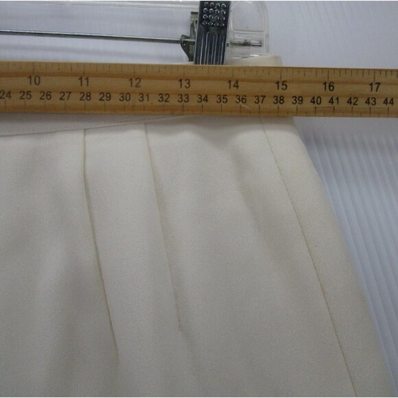 VINTAGE Giorgio Armani Skirt 12 Silk Blend Straight Pencil Pleated * - Picture 2 of 7